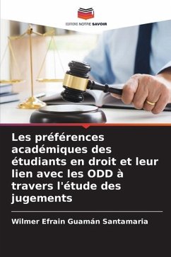 Les préférences académiques des étudiants en droit et leur lien avec les ODD à travers l'étude des jugements - Guamán Santamaria, Wilmer Efrain