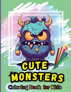 Cute Monsters Coloring Book For Kids - Peter