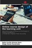 Online course design of the learning unit