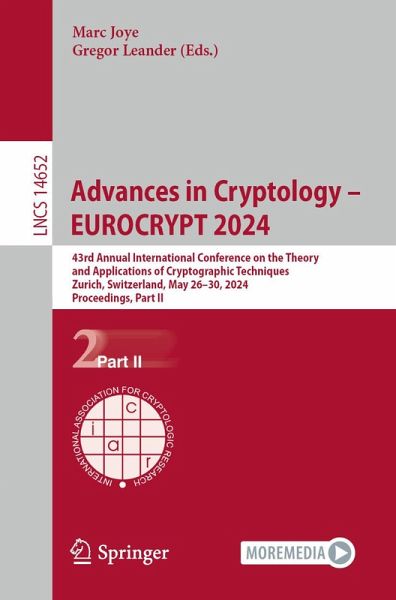 Advances in Cryptology - EUROCRYPT 2024 (eBook, PDF)