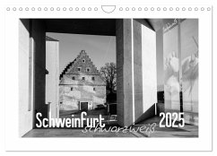 Schweinfurt schwarzweiß (Wandkalender 2025 DIN A4 quer), CALVENDO Monatskalender - Herm, Olaf