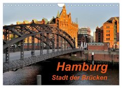 Hamburg. Stadt der Brücken (Wandkalender 2025 DIN A4 quer), CALVENDO Monatskalender - Pompsch, Heinz