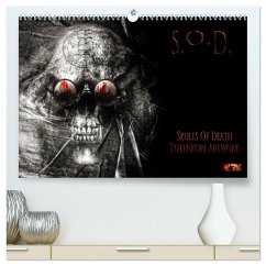 S.O.D. - Skulls Of Death Vol. II - Totenkopf Artworks (hochwertiger Premium Wandkalender 2025 DIN A2 quer), Kunstdruck in Hochglanz - Calvendo;Heyer, Mario