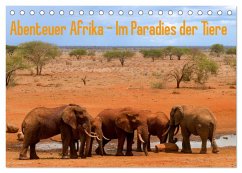 Abenteuer Afrika - Im Paradies der Tiere (Tischkalender 2025 DIN A5 quer), CALVENDO Monatskalender