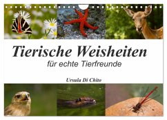 Tierische Weisheiten (Wandkalender 2025 DIN A4 quer), CALVENDO Monatskalender