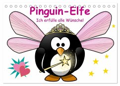 Pinguin-Elfe (Tischkalender 2025 DIN A5 quer), CALVENDO Monatskalender