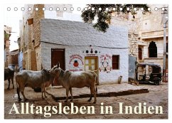 Alltagsleben in Indien (Tischkalender 2025 DIN A5 quer), CALVENDO Monatskalender