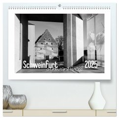 Schweinfurt schwarzweiß (hochwertiger Premium Wandkalender 2025 DIN A2 quer), Kunstdruck in Hochglanz - Herm, Olaf