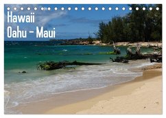 Hawaii - Oahu - Maui (Tischkalender 2025 DIN A5 quer), CALVENDO Monatskalender