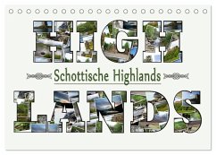 Schottische Highlands (Tischkalender 2025 DIN A5 quer), CALVENDO Monatskalender - Calvendo;schwarz, Sylvia
