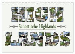 Schottische Highlands (Wandkalender 2025 DIN A3 quer), CALVENDO Monatskalender