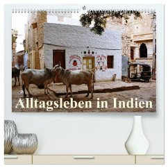 Alltagsleben in Indien (hochwertiger Premium Wandkalender 2025 DIN A2 quer), Kunstdruck in Hochglanz