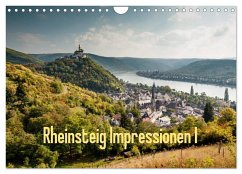 Rheinsteig Impressionen I (Wandkalender 2025 DIN A4 quer), CALVENDO Monatskalender