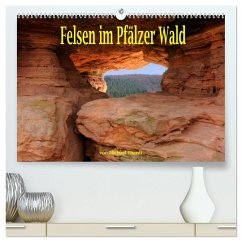 Felsen im Pfälzer Wald (hochwertiger Premium Wandkalender 2025 DIN A2 quer), Kunstdruck in Hochglanz