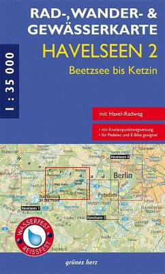Cover Rad-, Wander- und Gewässerkarte Havelseen 2