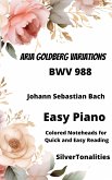 Aria Goldberg Variations Easy Piano Sheet Music with Colored Notation (fixed-layout eBook, ePUB)