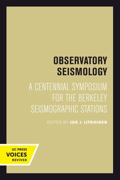 Cover Observatory Seismology (eBook, PDF)