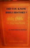 Did You Know About Bible History? (eBook, ePUB) Did You Know About Bible History? (eBook, ePUB)