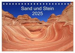 Sand und Stein 2025 (Tischkalender 2025 DIN A5 quer), CALVENDO Monatskalender