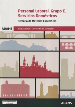 Temario de materias específicas personal laboral, grupo E, servicios domésticos Diputación General de Aragón