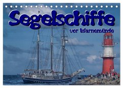 Segelschiffe vor Warnemünde (Tischkalender 2025 DIN A5 quer), CALVENDO Monatskalender