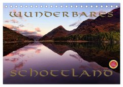 Wunderbares Schottland (Tischkalender 2025 DIN A5 quer), CALVENDO Monatskalender - Calvendo;Cross, Martina