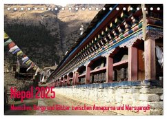 Nepal 2025 Menschen, Berge und Götter zwischen Annapurna und Marsyangdi (Tischkalender 2025 DIN A5 quer), CALVENDO Monatskalender - Calvendo;Rauch, Sandra