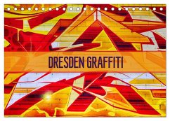 Dresden Graffiti (Tischkalender 2025 DIN A5 quer), CALVENDO Monatskalender