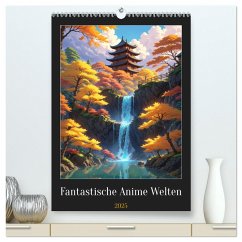 Fantastische Anime Welten (hochwertiger Premium Wandkalender 2025 DIN A2 hoch), Kunstdruck in Hochglanz - Calvendo;Lüdke, Sebastian