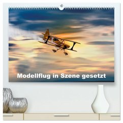 Modellflug in Szene gesetzt (hochwertiger Premium Wandkalender 2025 DIN A2 quer), Kunstdruck in Hochglanz - Calvendo;Gödecke, Dieter