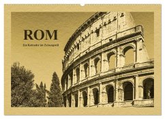 Rom-Ein Kalender im Zeitungsstil (Wandkalender 2025 DIN A2 quer), CALVENDO Monatskalender