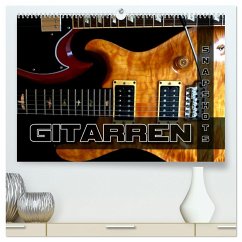 Gitarren Snapshots (hochwertiger Premium Wandkalender 2025 DIN A2 quer), Kunstdruck in Hochglanz
