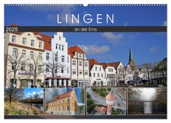 LINGEN an der Ems (Wandkalender 2025 DIN A2 quer), CALVENDO Monatskalender - Calvendo;Schnellewelten