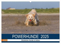 POWERHUNDE 2025 (Wandkalender 2025 DIN A2 quer), CALVENDO Monatskalender