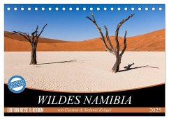 Wildes Namibia (Tischkalender 2025 DIN A5 quer), CALVENDO Monatskalender - Calvendo;Krüger, Stefanie