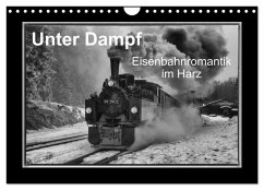 Unter Dampf - Eisenbahnromantik im Harz (Wandkalender 2025 DIN A4 quer), CALVENDO Monatskalender