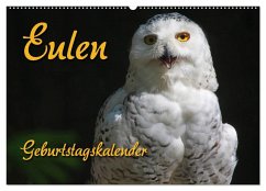 Eulen (Wandkalender 2025 DIN A2 quer), CALVENDO Monatskalender