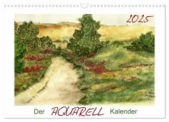 Der AQUARELL-Kalender (Wandkalender 2025 DIN A3 quer), CALVENDO Monatskalender