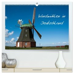 Windmühlen in Deutschland (hochwertiger Premium Wandkalender 2025 DIN A2 quer), Kunstdruck in Hochglanz