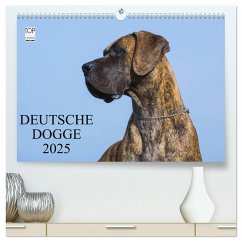 Deutsche Dogge 2025 (hochwertiger Premium Wandkalender 2025 DIN A2 quer), Kunstdruck in Hochglanz