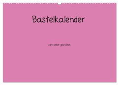 Bastelkalender - Pink (Wandkalender 2025 DIN A2 quer), CALVENDO Monatskalender - Calvendo;Tobias, Nina