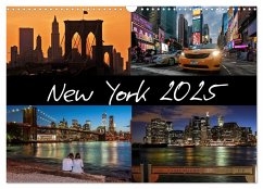 New York (Wandkalender 2025 DIN A3 quer), CALVENDO Monatskalender