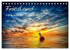 Friesland - verzauberte Landschaft an der Nordsee / CH-Version (Tischkalender 2025 DIN A5 quer), CALVENDO Monatskalender
