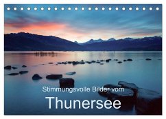 Stimmungsvolle Bilder vom Thunersee (Tischkalender 2025 DIN A5 quer), CALVENDO Monatskalender - Calvendo;Trachsel, Mario