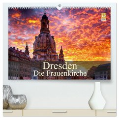 Dresden - Die Frauenkirche (hochwertiger Premium Wandkalender 2025 DIN A2 quer), Kunstdruck in Hochglanz - Calvendo;Meutzner, Dirk