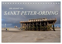 am strand von SANKT PETER-ORDING (Tischkalender 2025 DIN A5 quer), CALVENDO Monatskalender - Calvendo;Drefahl, Björn