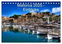 Mallorca 2025 - Einblicke (Tischkalender 2025 DIN A5 quer), CALVENDO Monatskalender