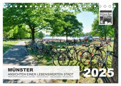 MÜNSTER :: Ansichten einer lebenswerten Stadt (Tischkalender 2025 DIN A5 quer), CALVENDO Monatskalender - Calvendo;Kubisch, Chris