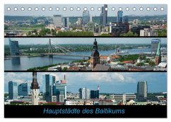 Hauptstädte des Baltikums (Tischkalender 2025 DIN A5 quer), CALVENDO Monatskalender