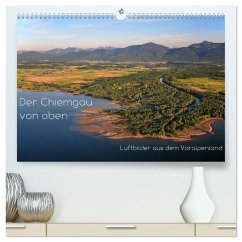 Der Chiemgau von oben (hochwertiger Premium Wandkalender 2025 DIN A2 quer), Kunstdruck in Hochglanz